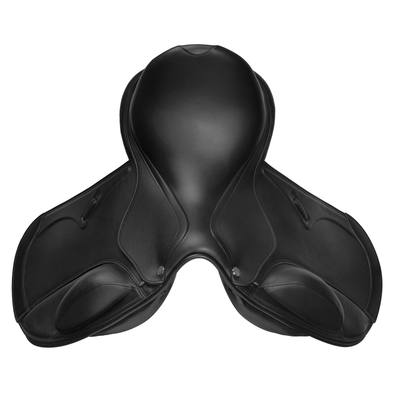 Prestige Venus Style K Mono Flap Dressage Saddle - Black - 17 -3